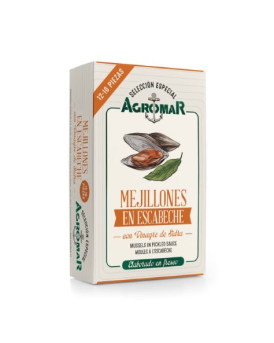 Agromar - Mejillones en Escabeche - 12-16 Piezas 114gr