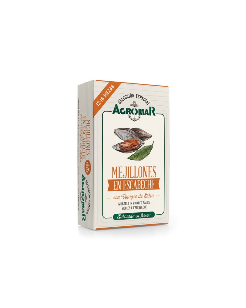Agromar - Mejillones en Escabeche - 12-16 Piezas 114gr