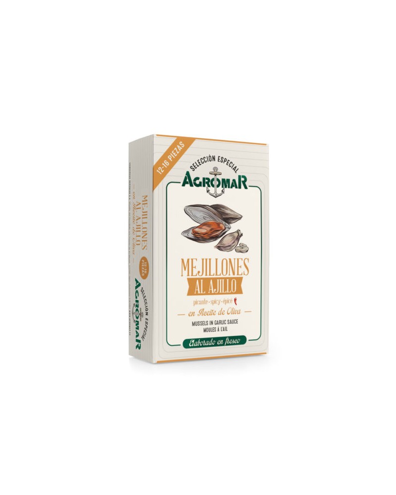 Mejillones al ajillo - 12-16 piezas - 114gr