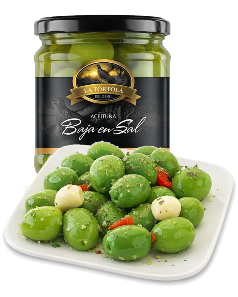 Aceitunas Bajas en Sal