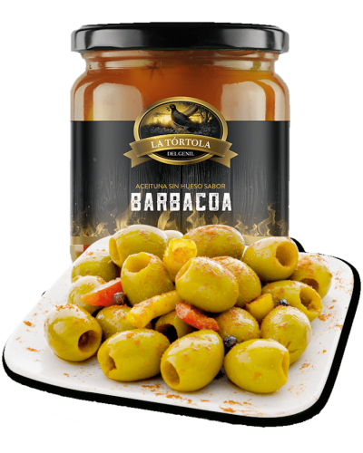 Aceitunas Sin Hueso Sabor Barbacoa