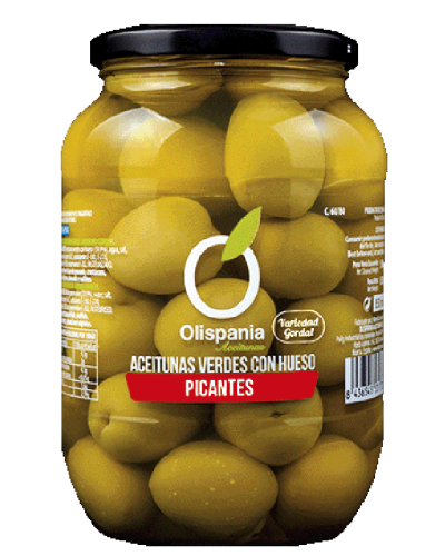 Aceitunas Verdes Con Hueso Picantes