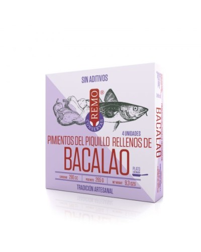 Pimientos del Piquillo Rellenos de Bacalao