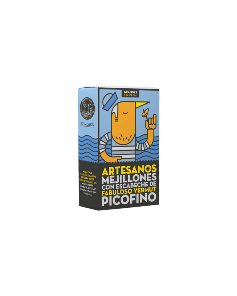 Mejillones Con Escabeche de Vermut Picofino (8/12 Pz)